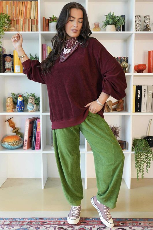 Terry B Classic Sweatshirt Maroon